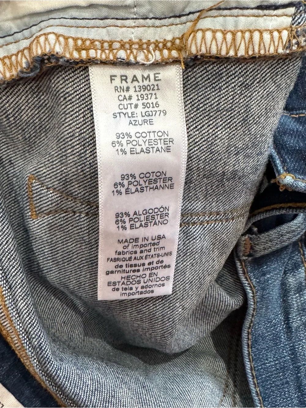 Frame Le Garçon denim jeans size 27